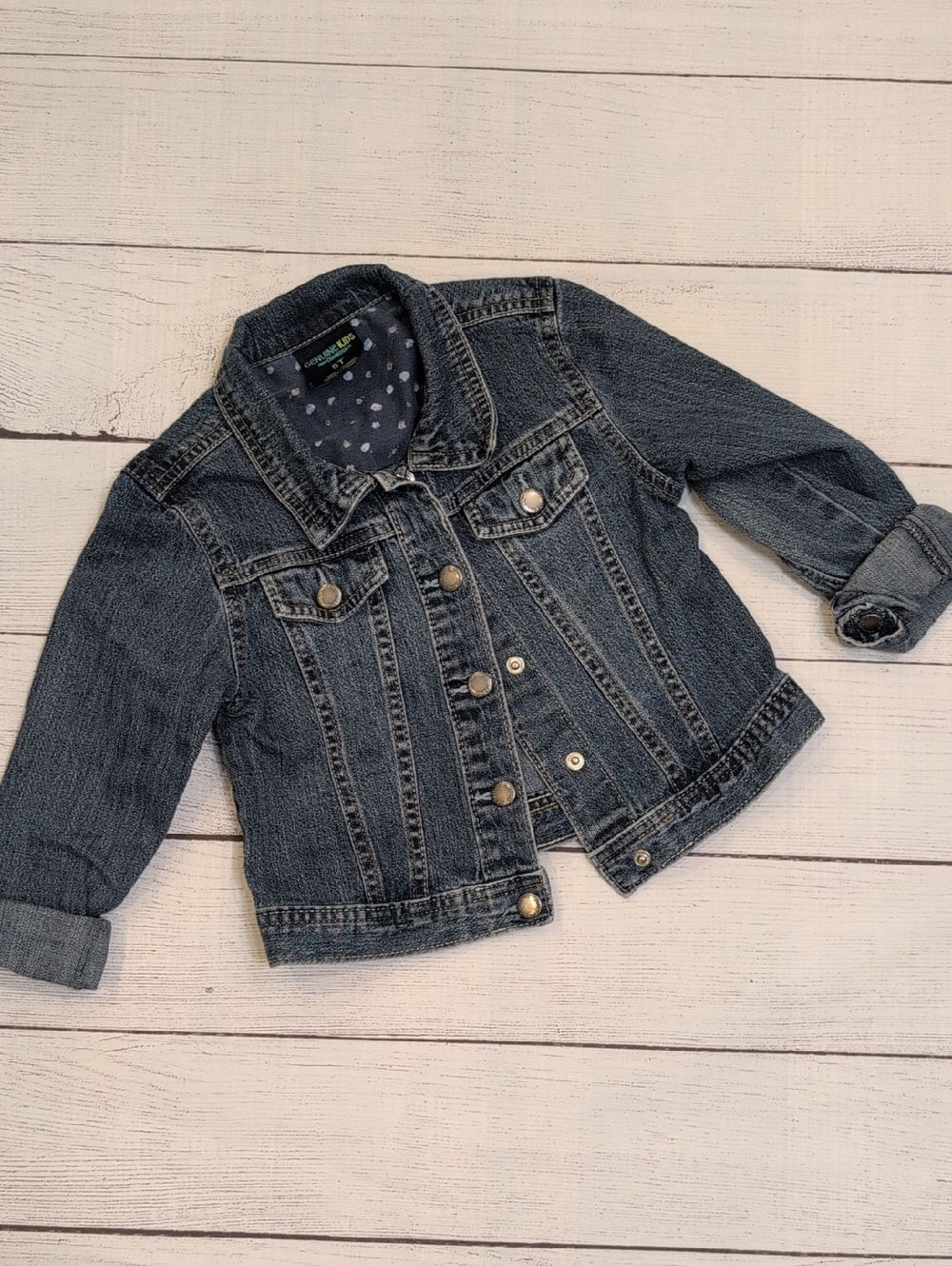 Carter's Dark Blue Denim Jean Jacket for Kids - Picture 1 of 4